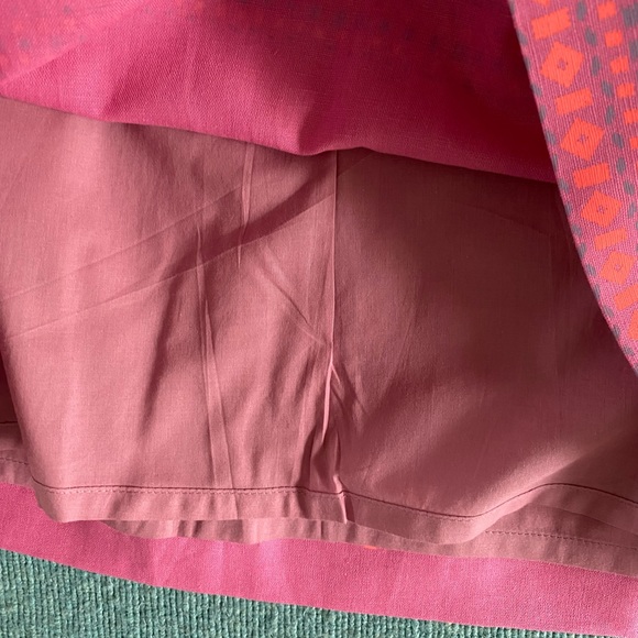 NWT J.Crew pink, lined, geometric print, skirt Size 4 - Picture 4 of 5